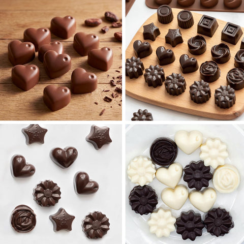 HKUCFTT whirlpool mold for intricate chocolate designs.