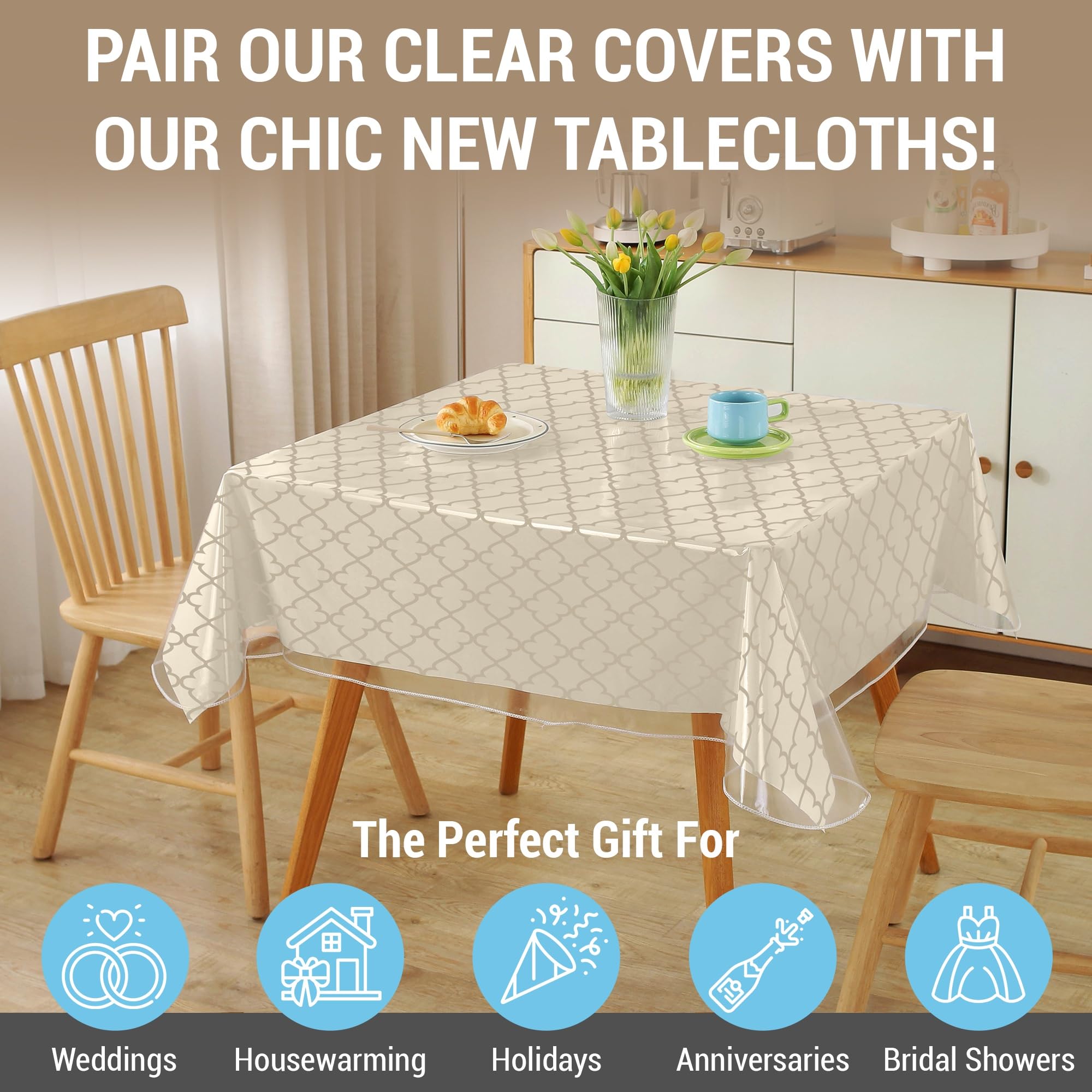 HLC.ME long-lasting protection for rectangular or round tables