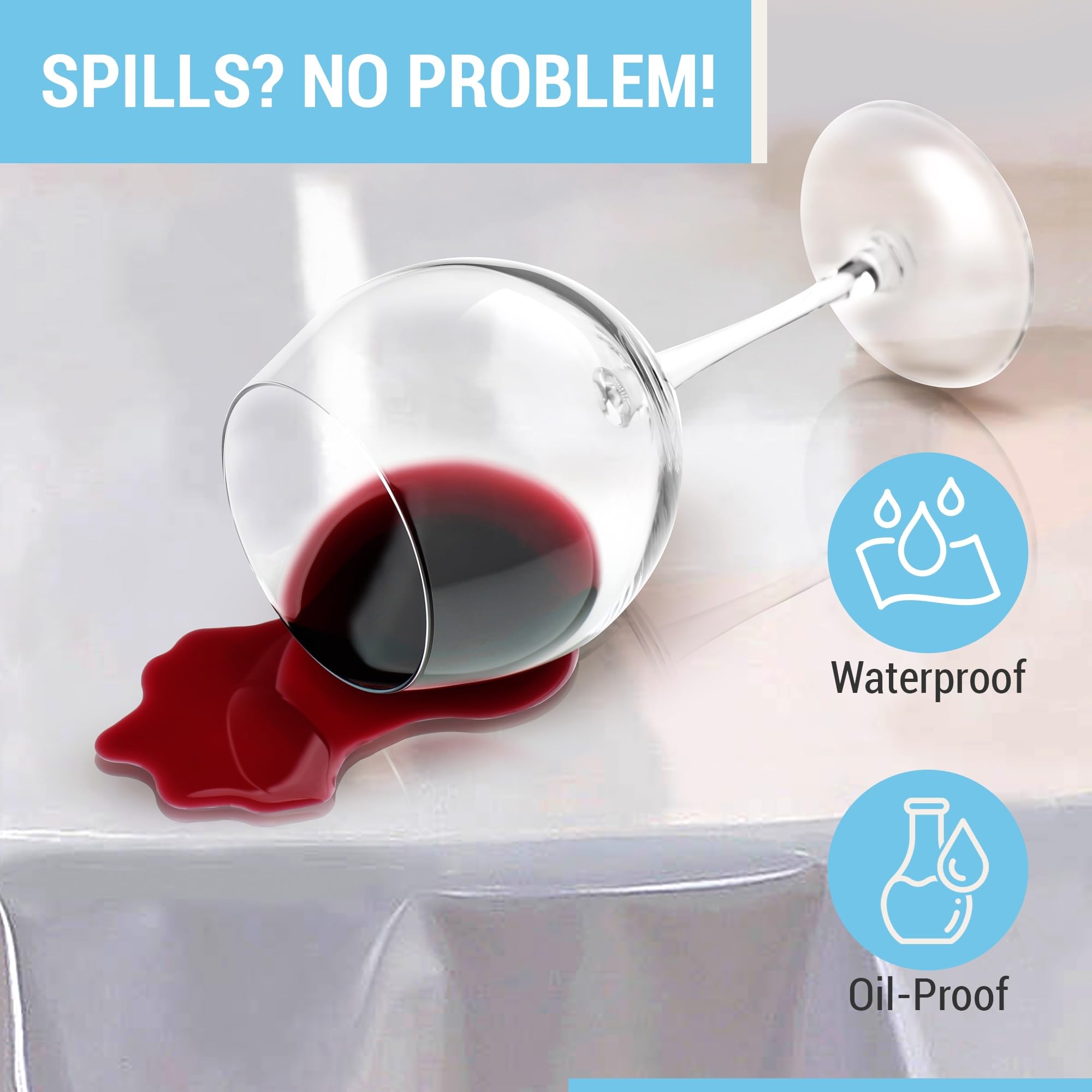 HLC.ME oil-proof cover guarding surfaces during cooking and dining