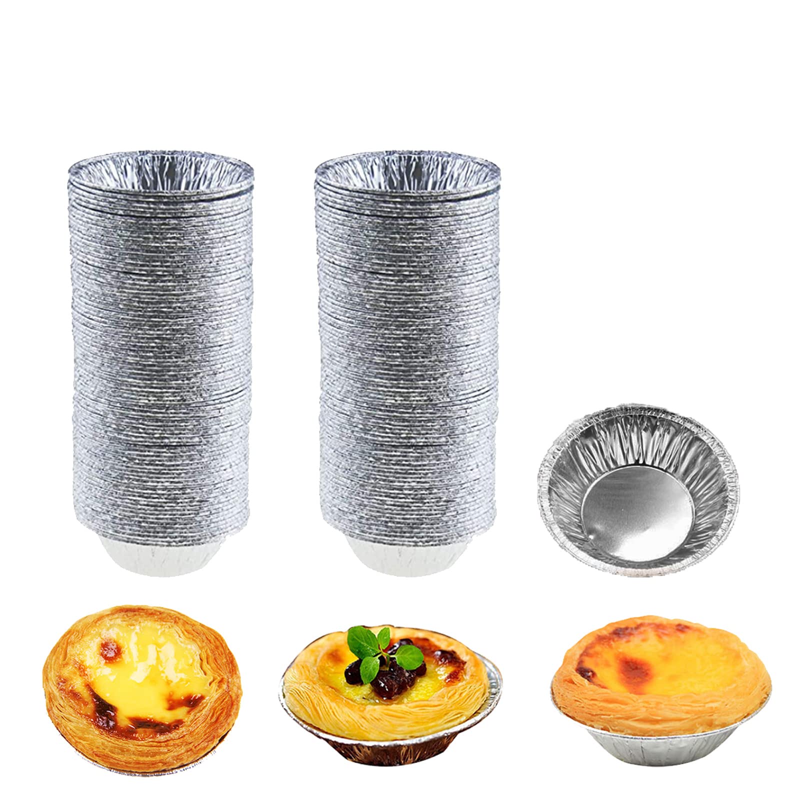 HLCM aluminum foil pie pan top view for convenient baking and easy cleanup.