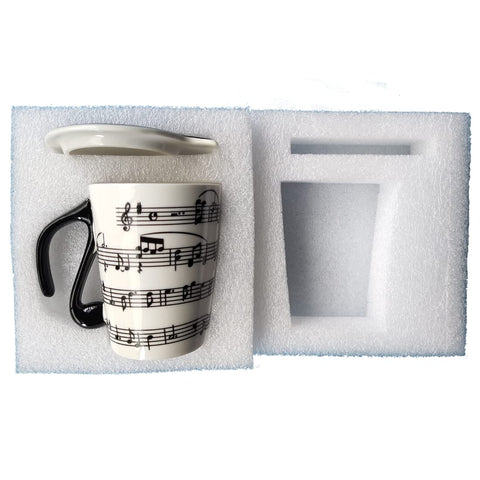 HLJgift lid with spiral keyboard design keeps beverages warm.