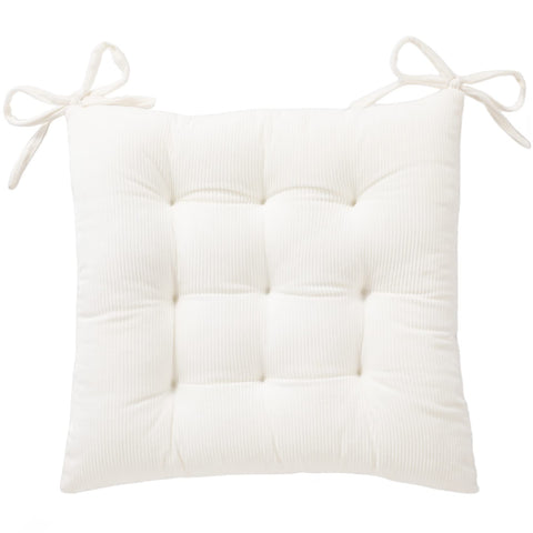 HLOVME corduroy chair cushion with ties offers a secure fit and plush comfort.