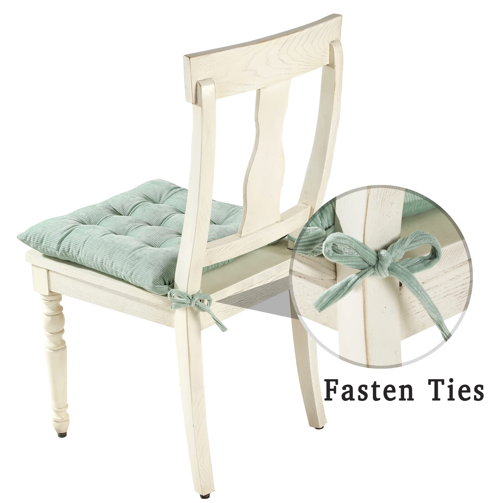 HLOVME cushion with fixable ties keeps it securely fastened