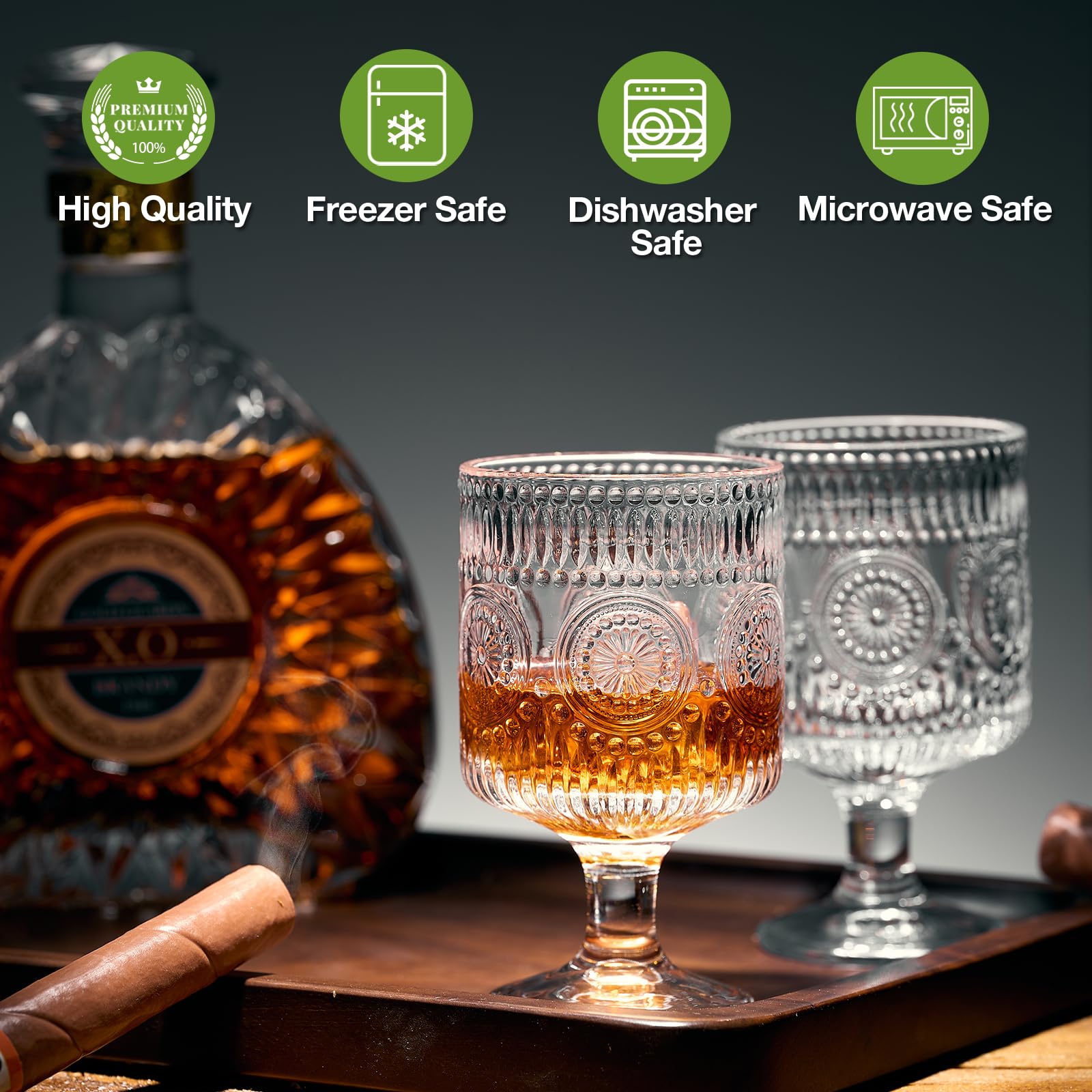 Hlukana 8oz wine glass ideal for wine, juice, or cocktails at gatherings