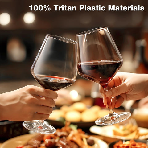 Hlukana BPA-free wine glasses, safe and reusable for everyday entertaining.