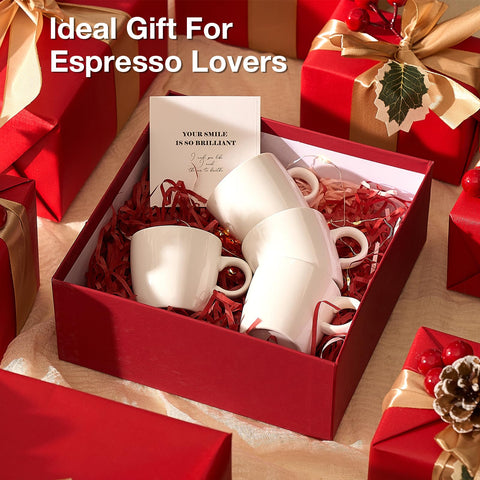 Hlukana gift-ready espresso cups in protective packaging for special occasions