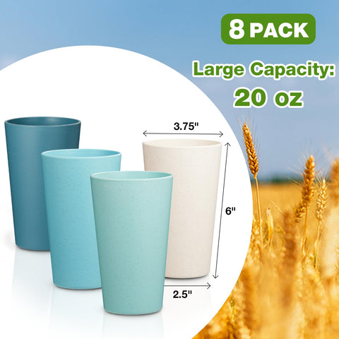 Hlukana Wheat Straw Cups microwave-safe for reheating beverages