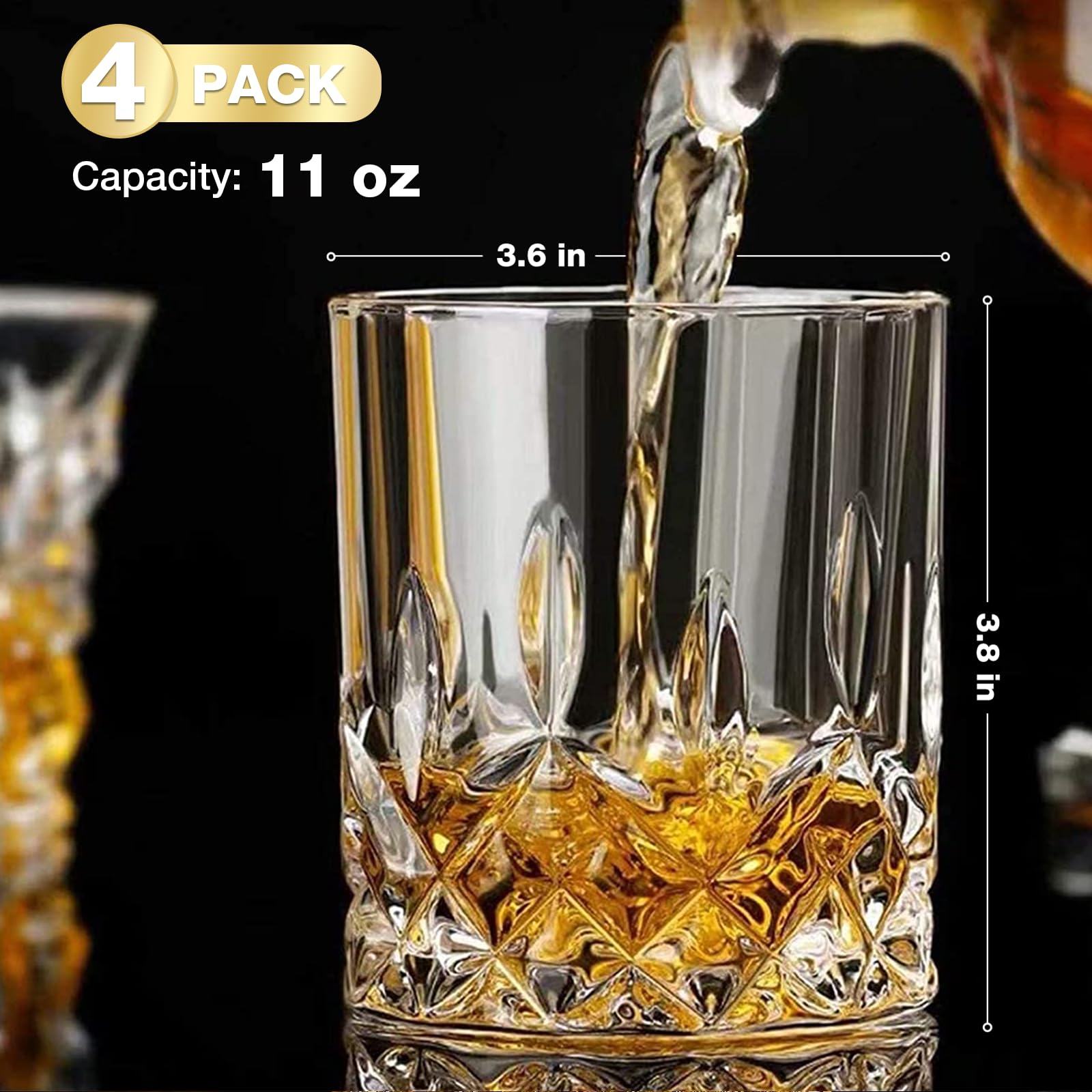 Hlukana dishwasher-safe whiskey glass for easy cleanup after entertaining.
