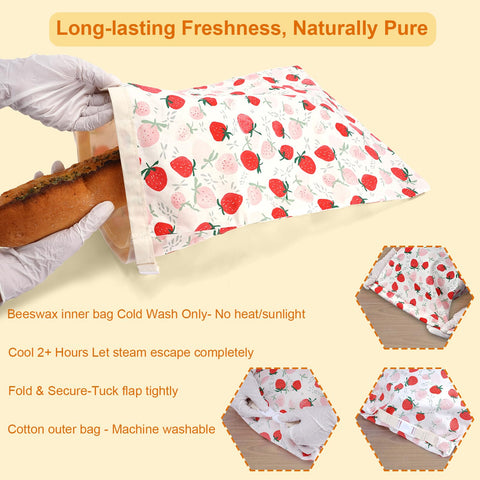 HMAZAE bag fits large sourdough loaves for easy storage