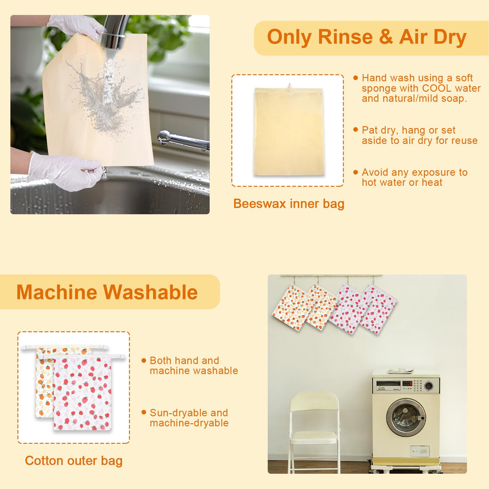 HMAZAE beeswax interior is waterproof for simple wiping