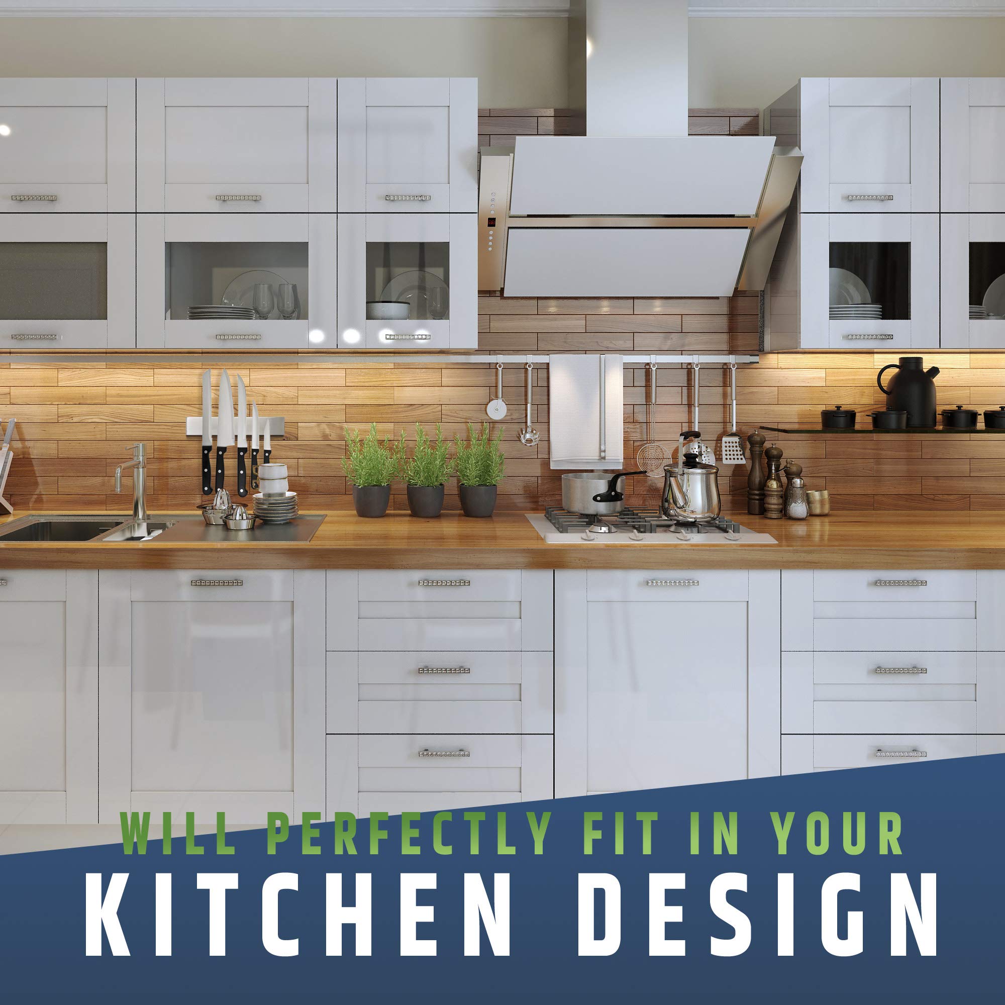 HMmagnets knife strip ideal for RV or small kitchen organization.