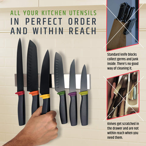 HMmagnets stainless steel design complements any modern kitchen.