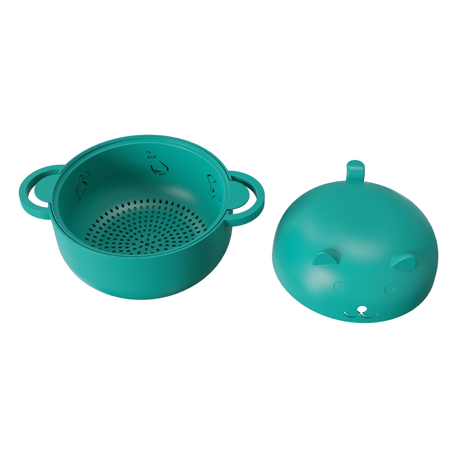 HMZXSY middle drain doubles as a colander for rinsing produce