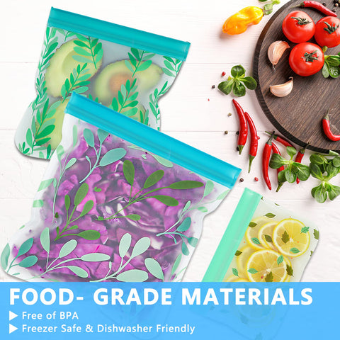 Hndnrxue BPA-free salad and fruit bags for safe storage.