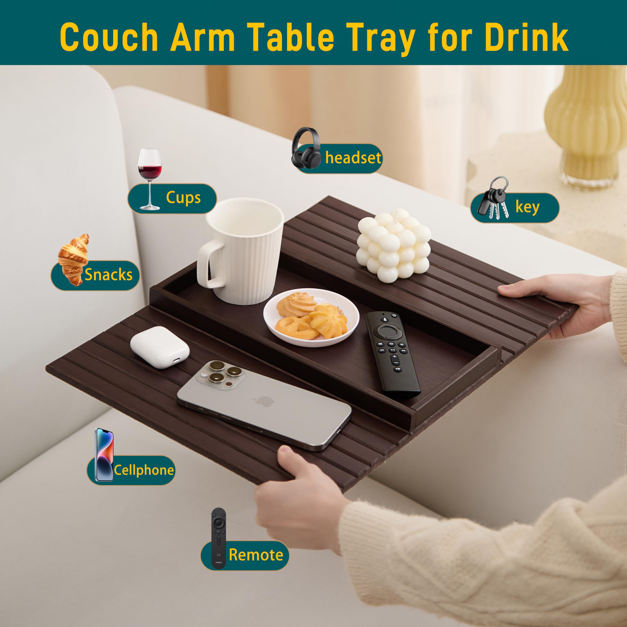 HNLISA cup holder keeps beverages secure and reachable