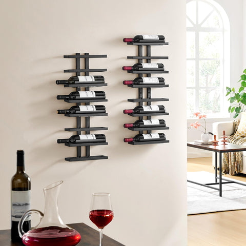 Hoctieon compact space-saving design maximizes vertical bottle storage.