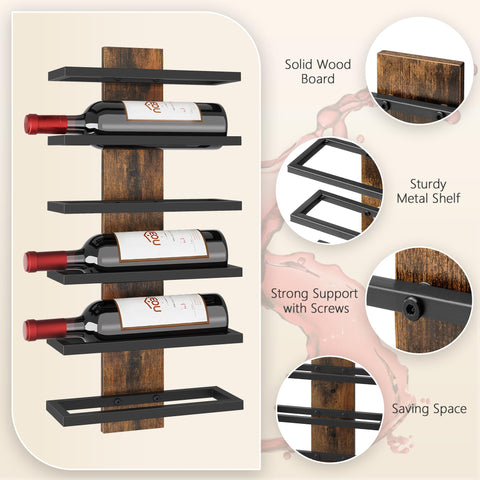 Hoctieon dimensions per shelf: 10.83 in L x 4.01 in W; height 23.62 in.