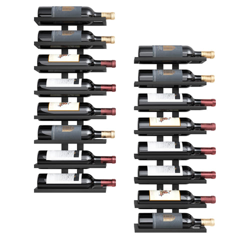 Hoctieon wine rack assembly guide shows sturdy mounting for secure bottle storage.