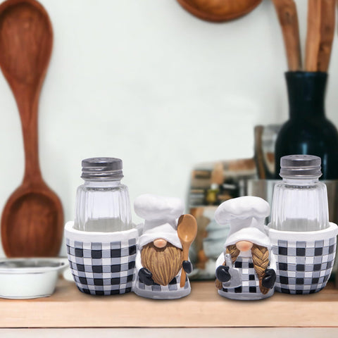 Hodao ceramic holder rustic black white check, sturdy kitchen storage with style