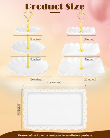 Hoedia serving trays provide versatile dessert display for cookies, donuts, and fruits.
