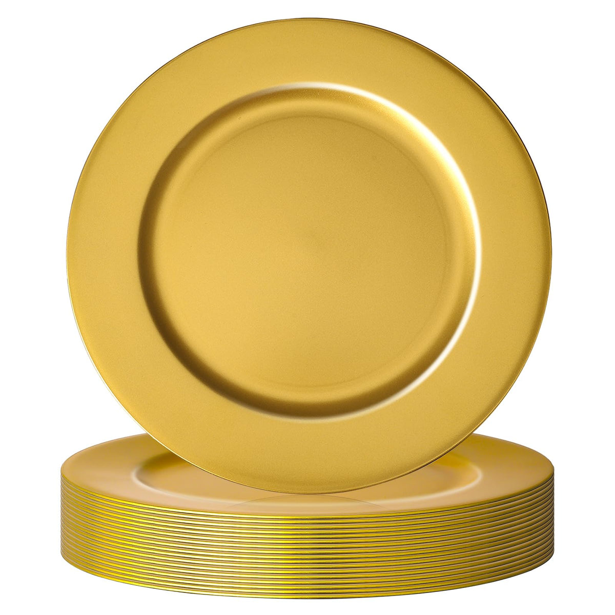 Hoemwarm 18-piece golden charger plates set for elegant events
