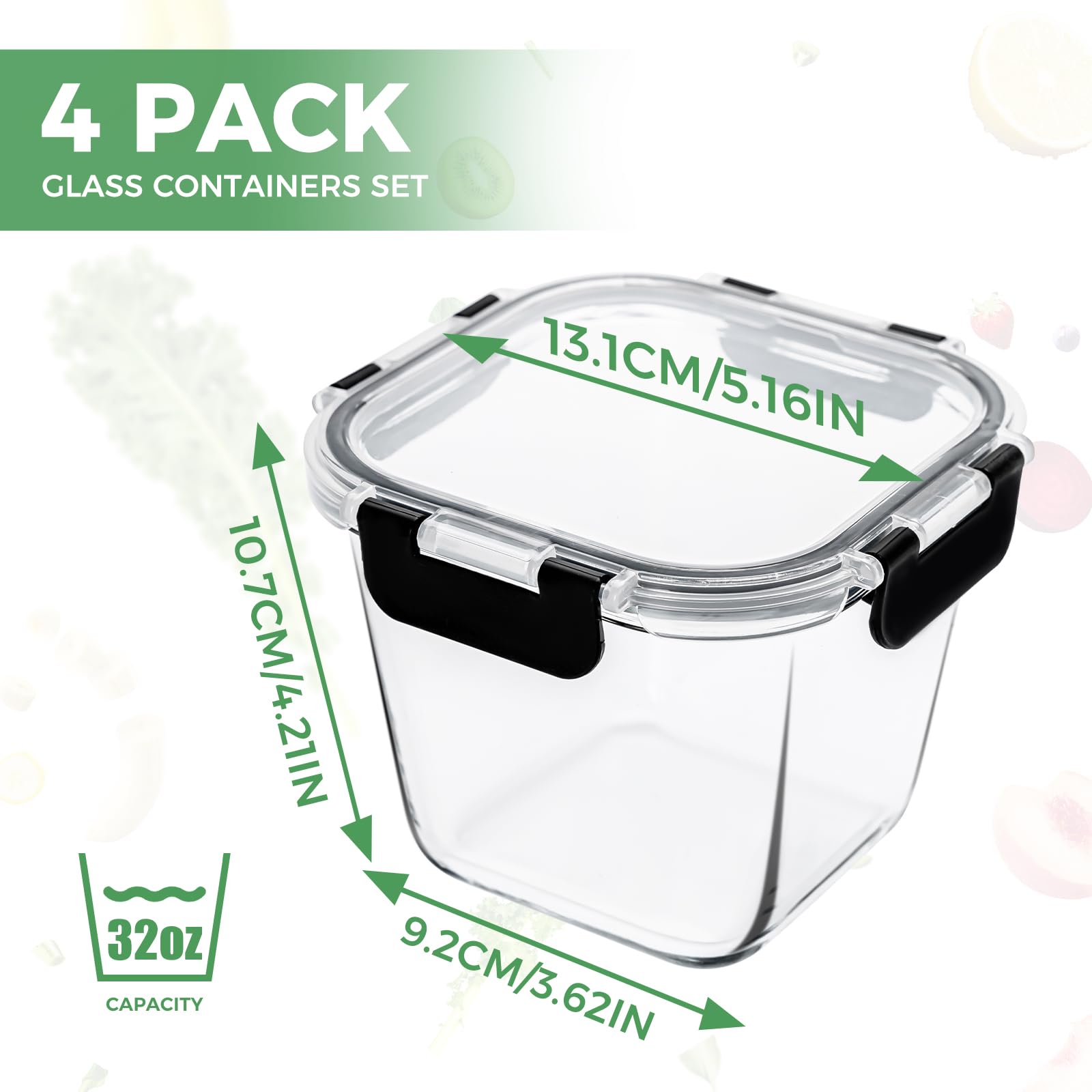 Hoenjuno airtight lids with BPA-free seal keep foods fresh.
