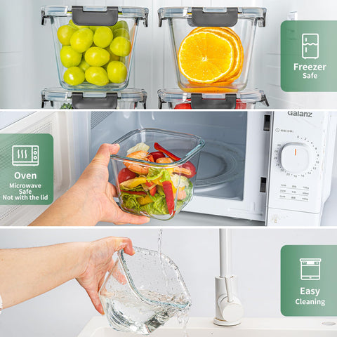 Hoenjuno microwave and oven-safe glass ready for quick meals.
