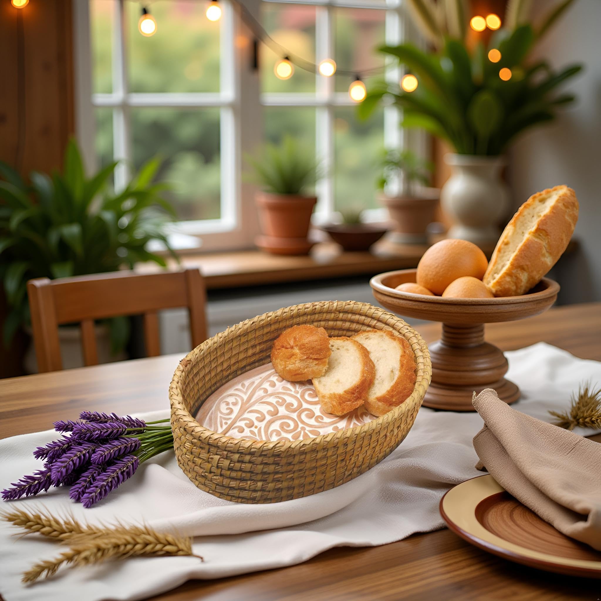 HofArtisan bread warmer basket dimensions 12.5 by 8.5 inches