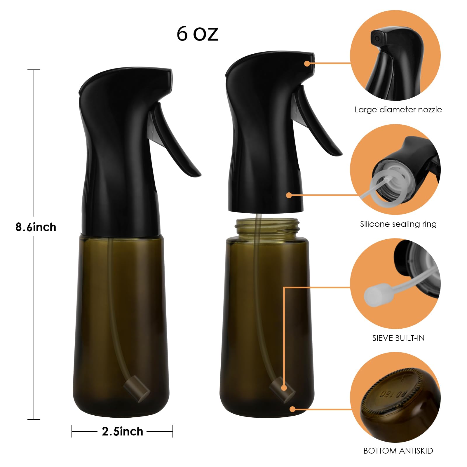 hoforife built-in filtration keeps nozzle clog-free for steady spraying