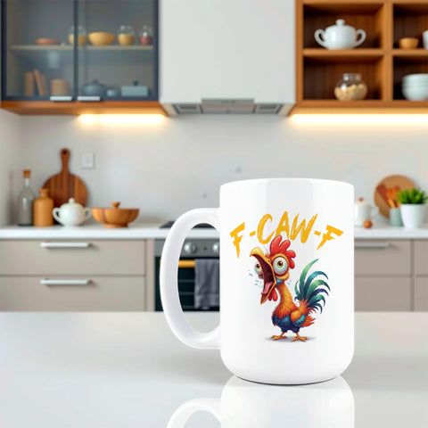 Hogg F-Caw-F mug microwave-safe ceramic for quick reheat
