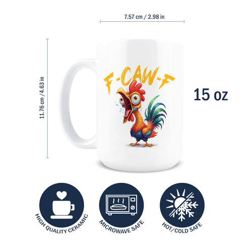 Hogg F-Caw-F mug side view highlights ergonomic handle and grip