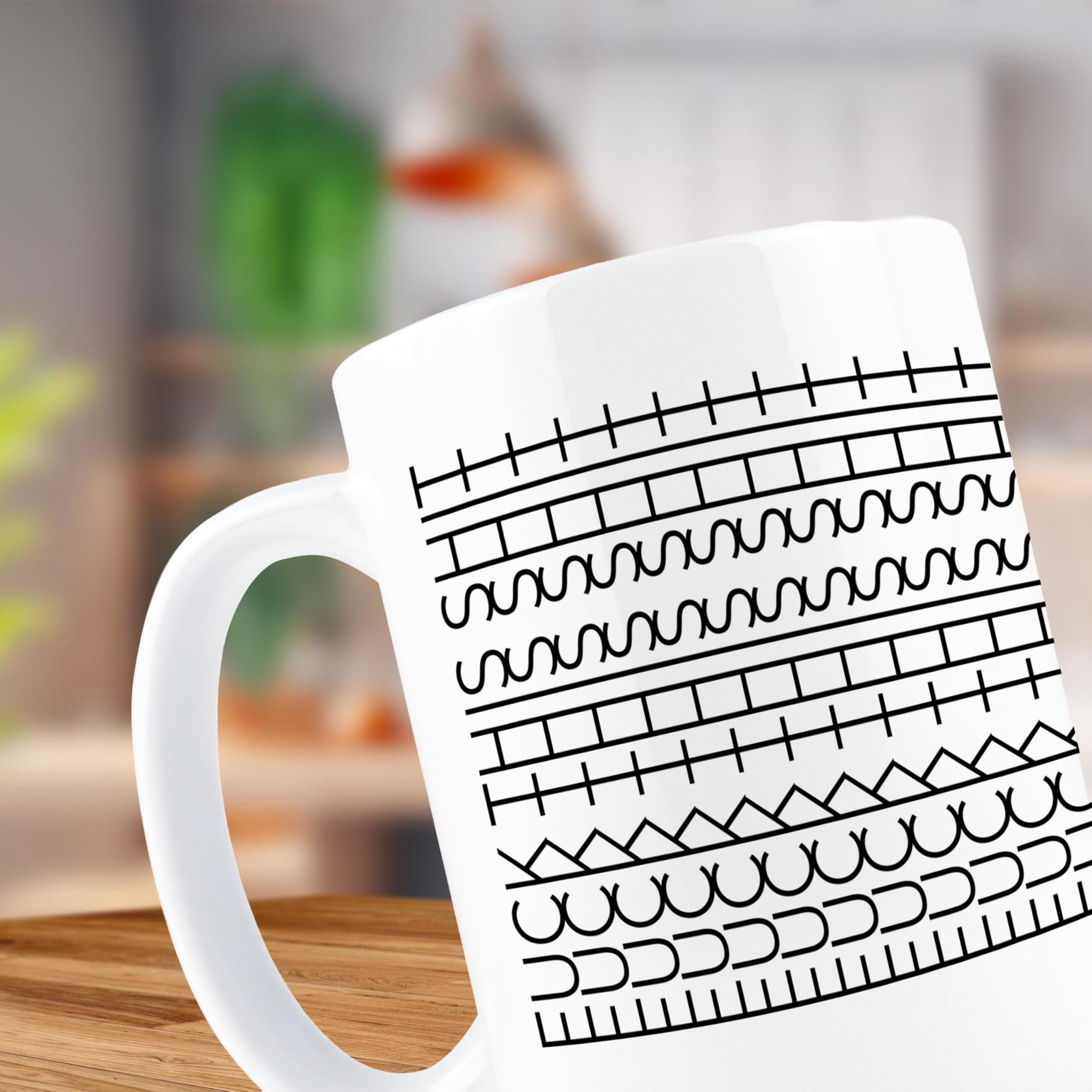 Hogg Fuck This Shit Mug back view highlighting sturdy handle and print longevity.