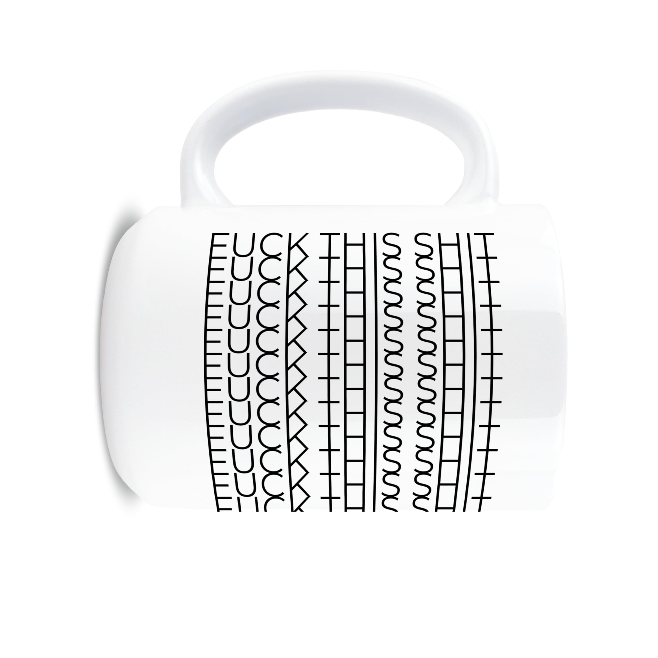 Hogg Fuck This Shit Mug microwave-safe label and durable ceramic for daily use.