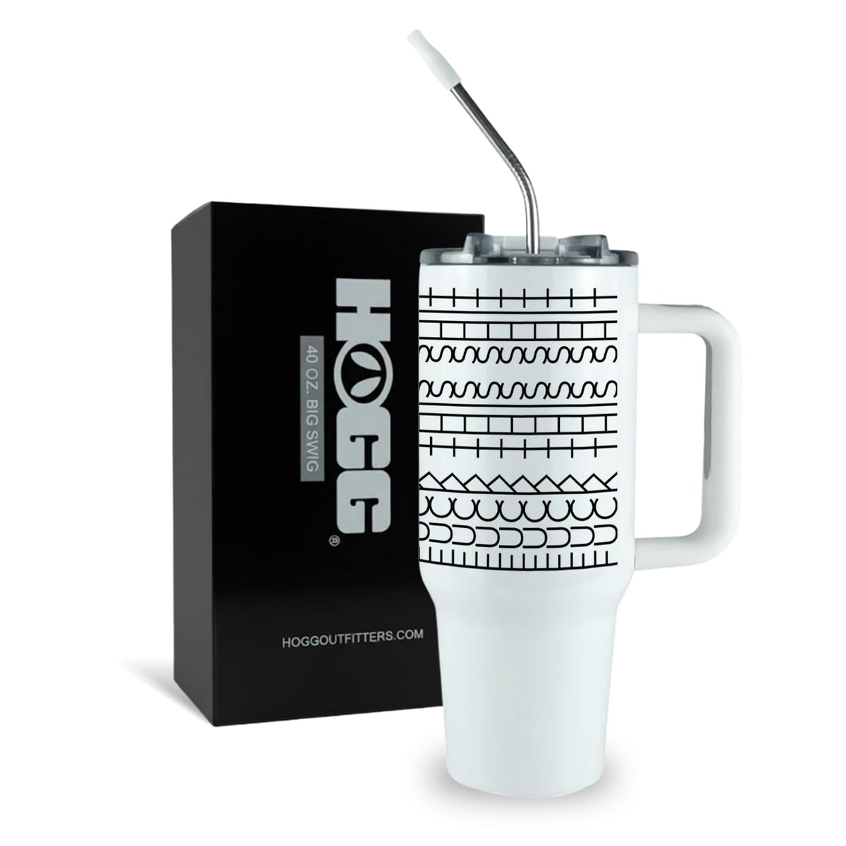Hogg fuck this sht tumbler front view with 40 oz capacity and insulation