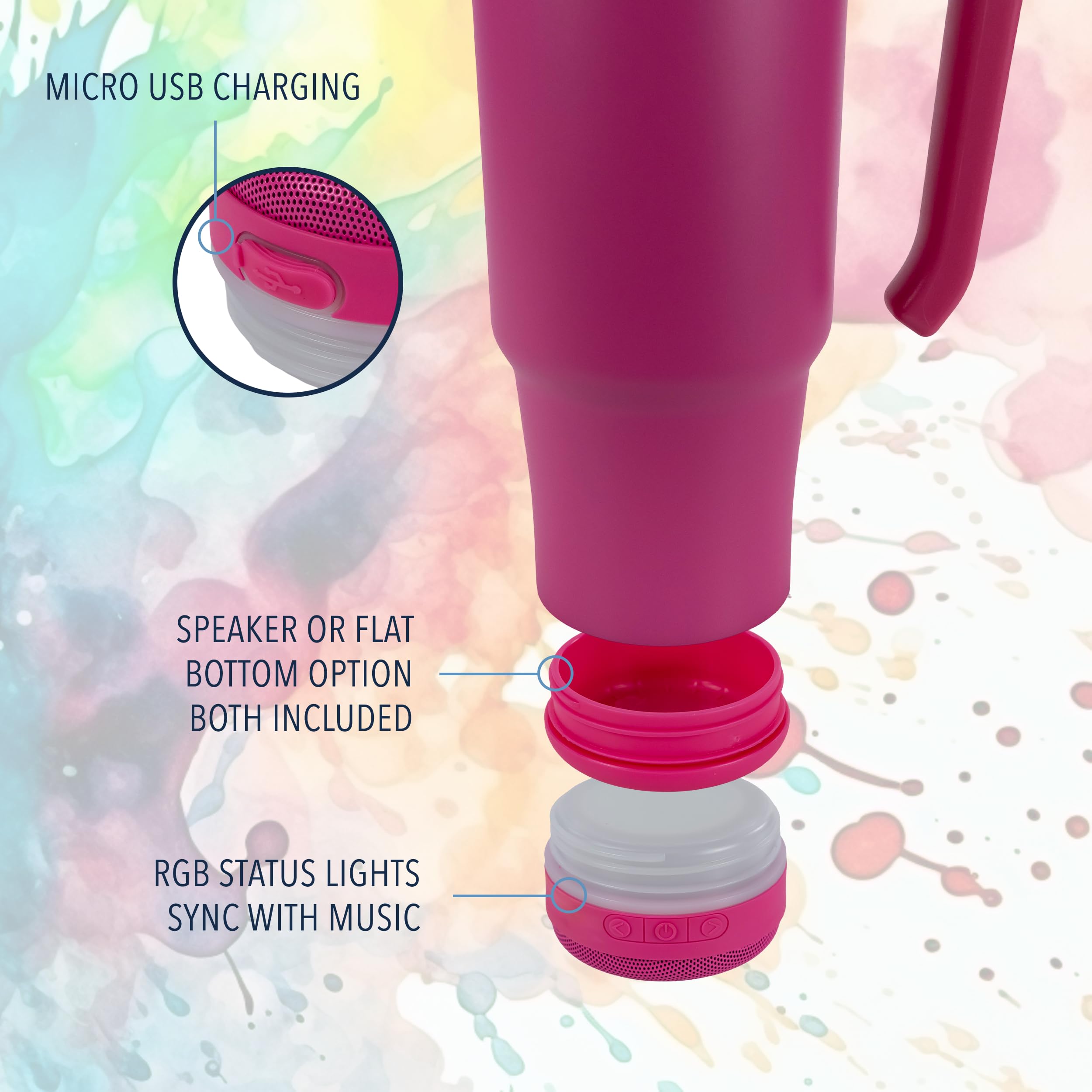 Hogg pink stainless steel insulated tumbler keeps beverages at temperature