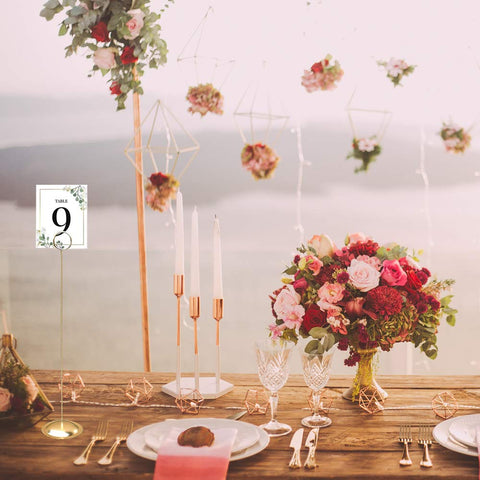 HOHIYA table number holders snap-in design stays upright during busy service.