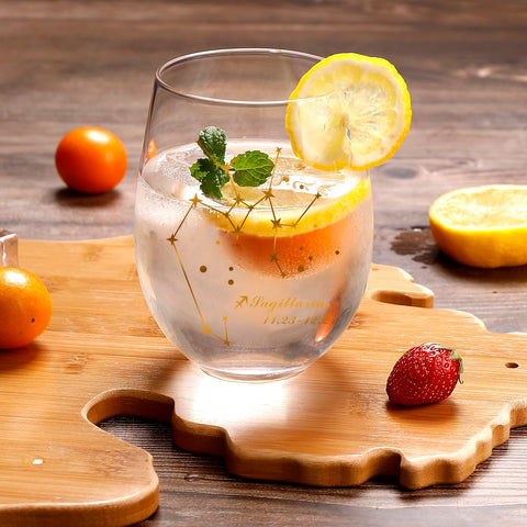 HOHY gift-boxed Sagittarius wine glass ideal for birthdays and celebrations