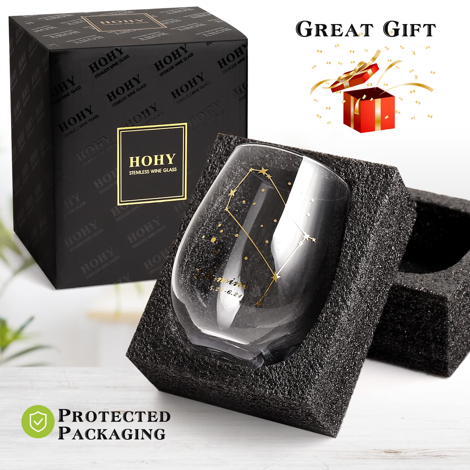 HOHY lead-free 20oz glass emphasizes safe, high-quality sipping