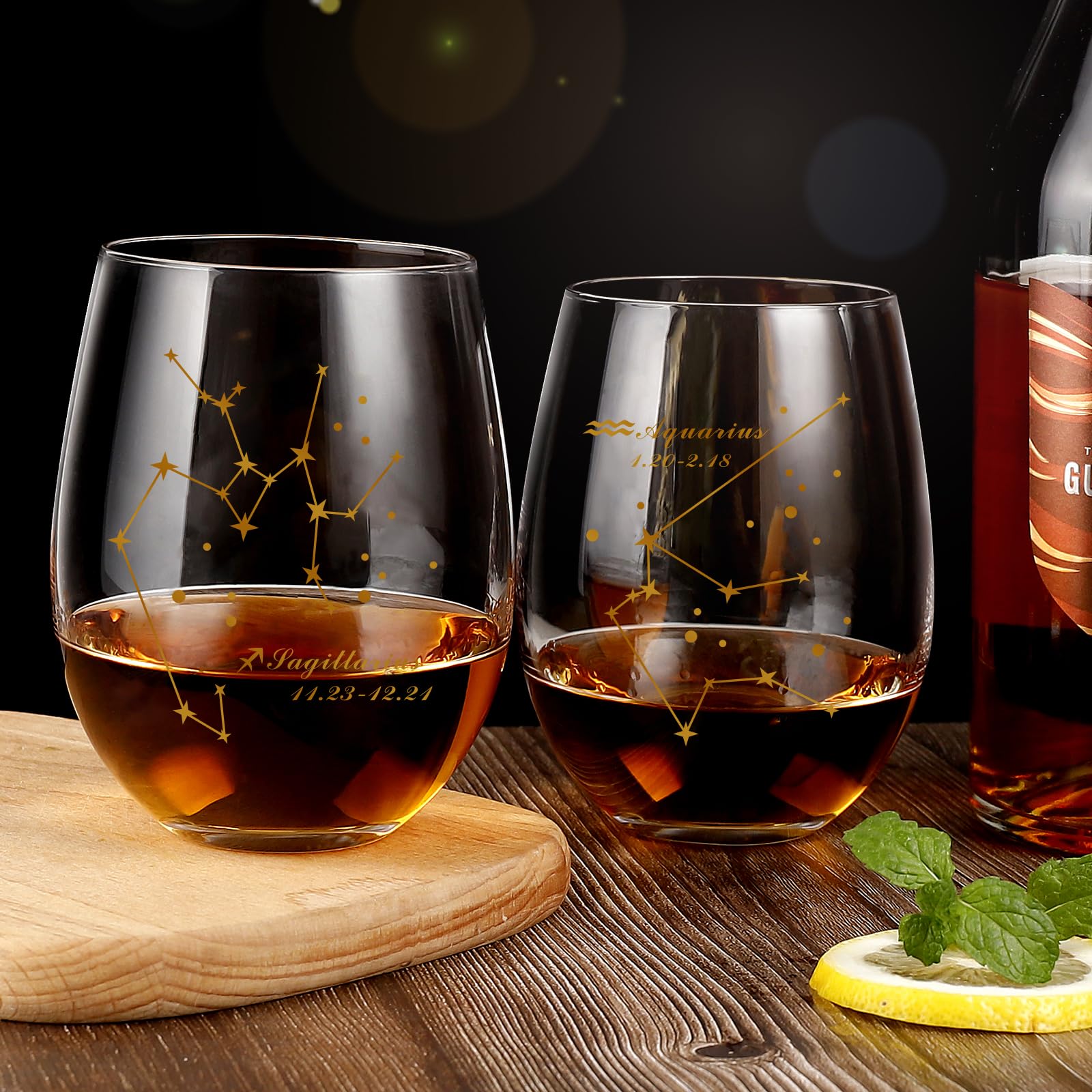 HOHY Sagittarius wine glass with durable base for everyday use