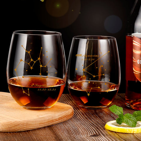 HOHY Sagittarius wine glass with durable base for everyday use