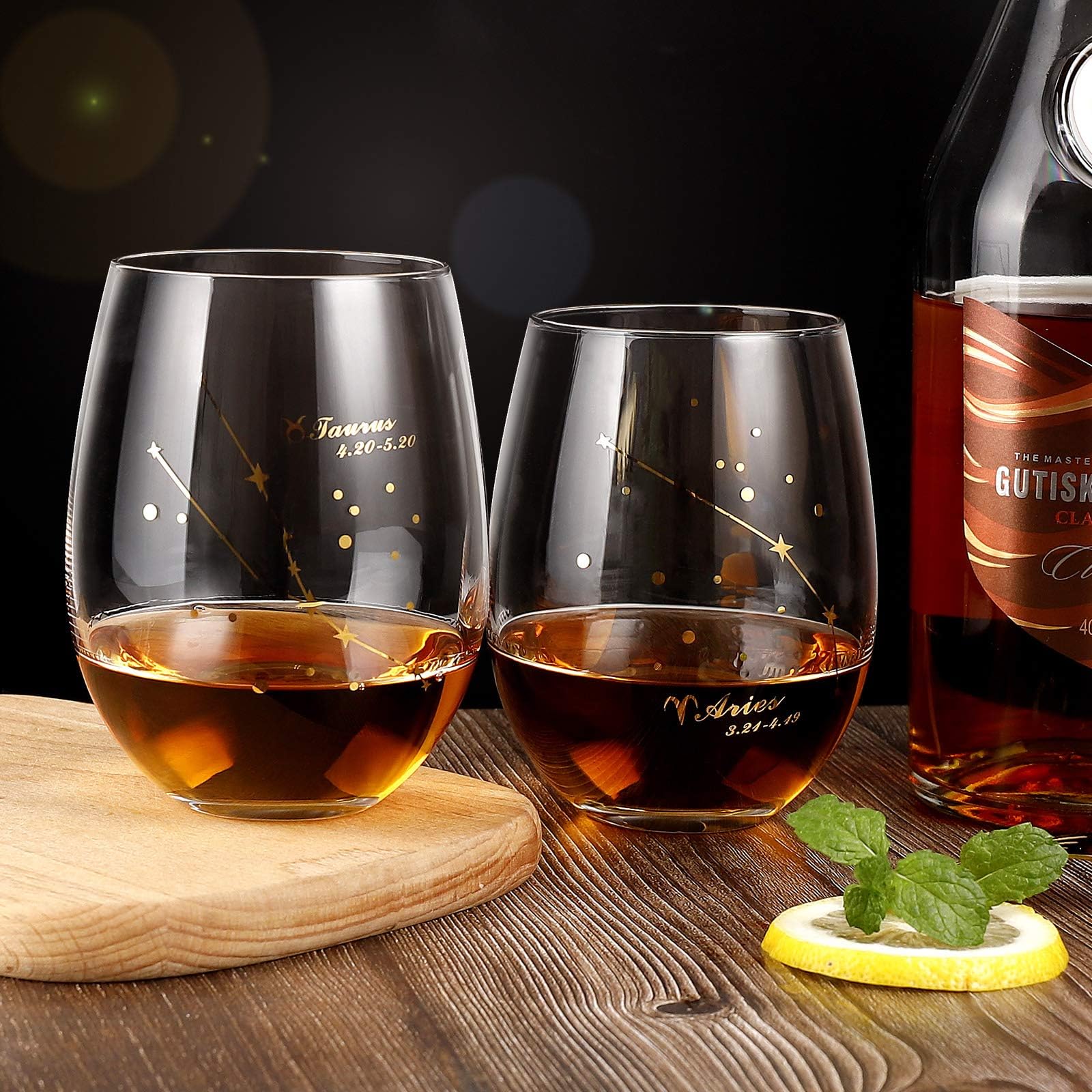 HOHY golden constellation wine glass enhances aroma appreciation