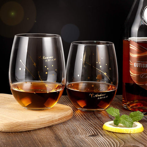 HOHY golden constellation wine glass enhances aroma appreciation