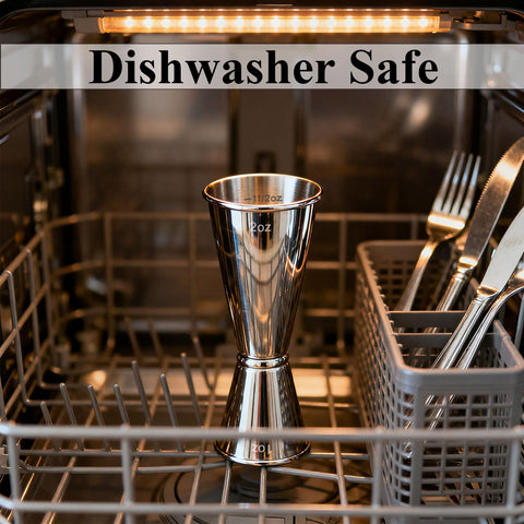 Hoiny dishwasher-safe jigger for easy cleaning after service