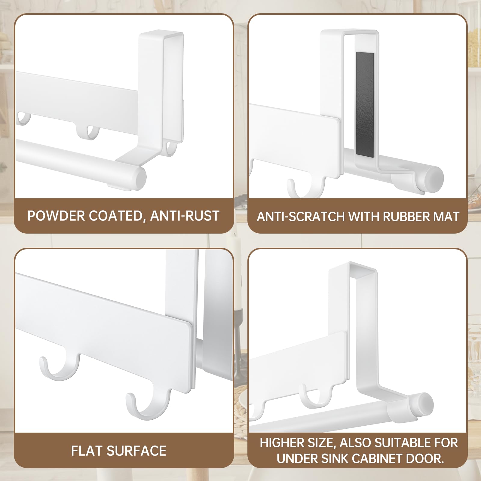 HOISIMDY protective pads prevent scratches on cabinet doors during use