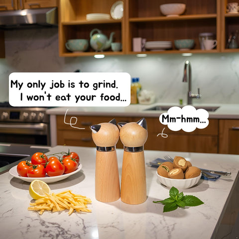 Hoivvy beech wood grinder body shows natural wood grain and durability.