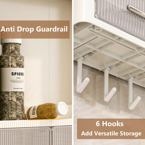 Hoiwio spice rack suited for kitchen, bathroom, and living spaces