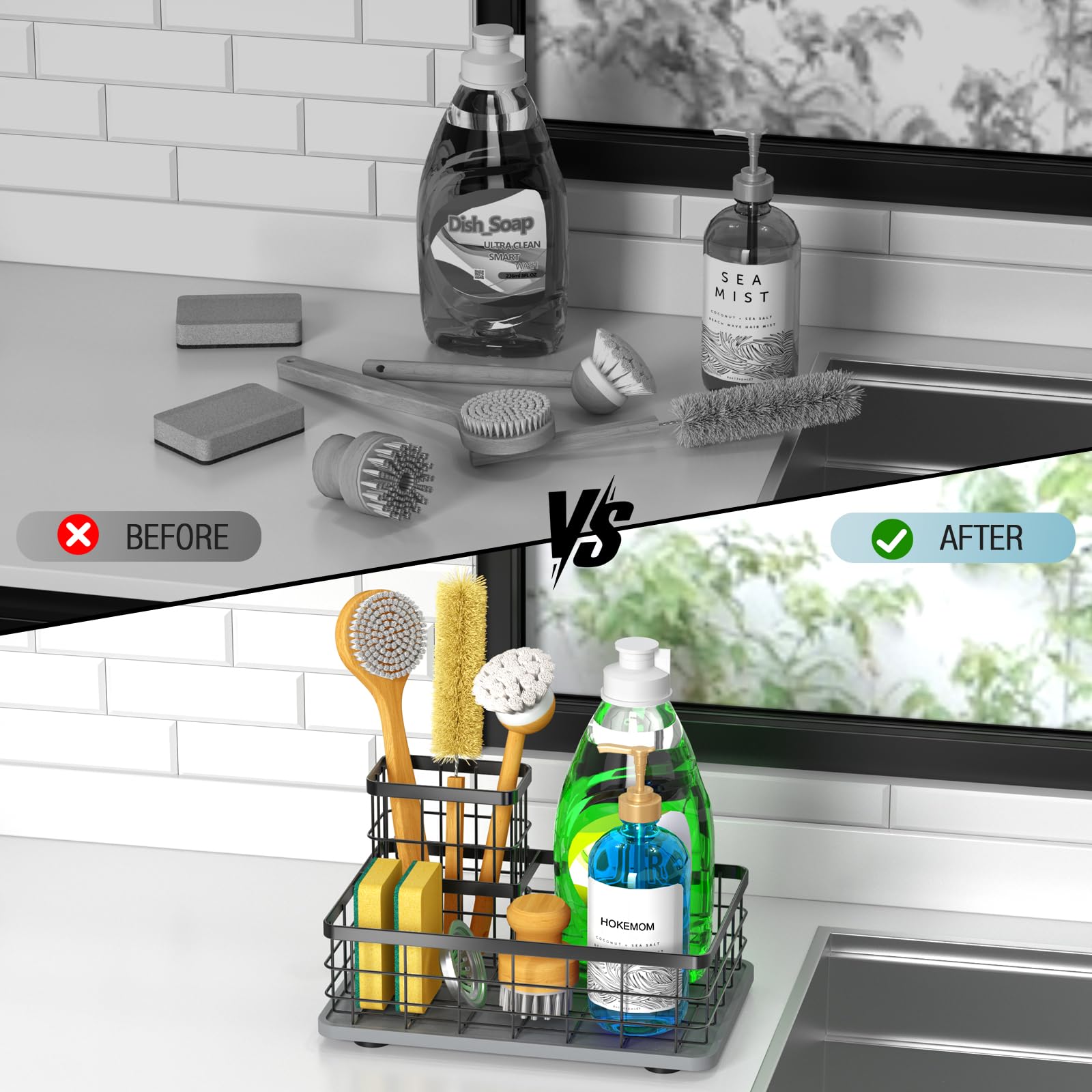 HOKEMOM durable rust-resistant stainless steel construction stands up to daily use.