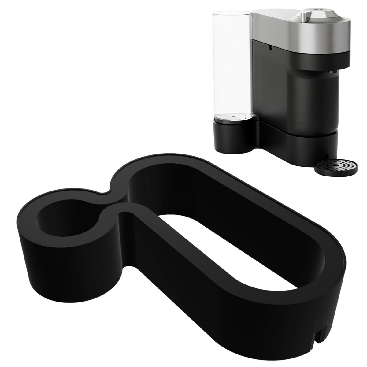HOKKIEAM riser stand for Nespresso Vertuo Pop+ elevates for taller cups.