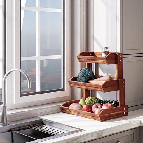 The HOLANA 3-tier assembly is quick with simple screws and clear instructions.