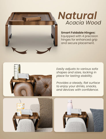 HOLANA full-contact side arms grip sofa securely, reducing wobble
